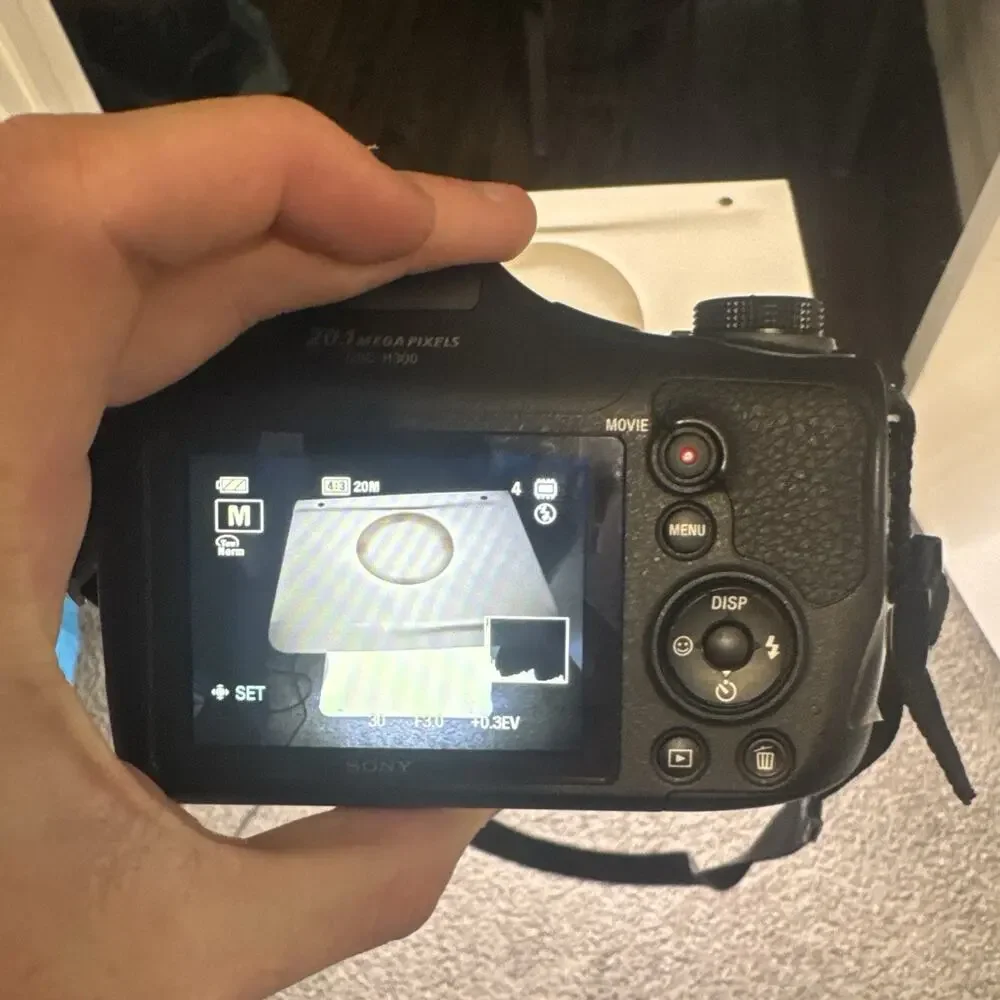 Sony Cyber-Shot DSC-H300 20.1MP Camera Black 35x Zoom Tested Working